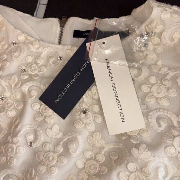 NWT French Connection Maui Lace Fit & Flare Dress 8 Bridal Graduation Shower - Picture 3 of 13